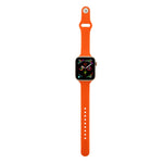 Dünnes Silikon-Ersatzarmband für Apple Watch 5/4 (44 mm) und 3/2/1 (42 mm) sowie für Apple Watch 5/4 (40 mm) und 3/2/1 (38 mm).