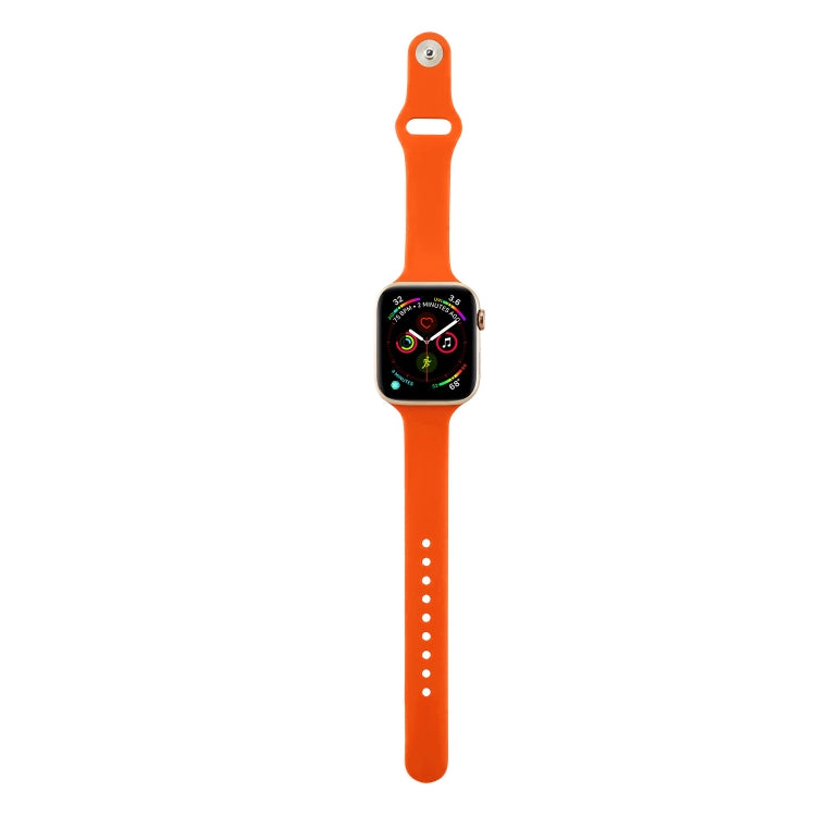 Dünnes Silikon-Ersatzarmband für Apple Watch 5/4 (44 mm) und 3/2/1 (42 mm) sowie für Apple Watch 5/4 (40 mm) und 3/2/1 (38 mm).