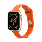 Dünnes Silikon-Ersatzarmband für Apple Watch 5/4 (44 mm) und 3/2/1 (42 mm) sowie für Apple Watch 5/4 (40 mm) und 3/2/1 (38 mm).