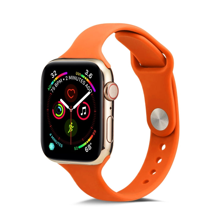 Dünnes Silikon-Ersatzarmband für Apple Watch 5/4 (44 mm) und 3/2/1 (42 mm) sowie für Apple Watch 5/4 (40 mm) und 3/2/1 (38 mm).