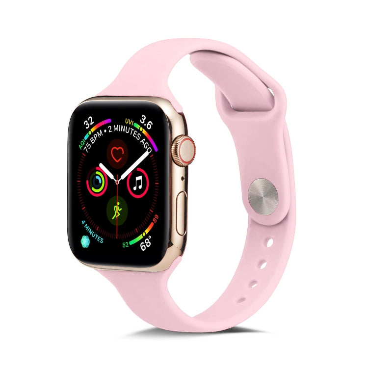 Dünnes Silikon-Ersatzarmband für Apple Watch 5/4 (44 mm) und 3/2/1 (42 mm) sowie für Apple Watch 5/4 (40 mm) und 3/2/1 (38 mm).