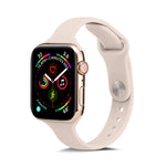 Dünnes Silikon-Ersatzarmband für Apple Watch 5/4 (44 mm) und 3/2/1 (42 mm) sowie für Apple Watch 5/4 (40 mm) und 3/2/1 (38 mm).