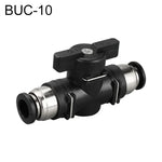 LAIZE Manuelles Ventil Pneumatischer Schnellkupplungsstecker, BUC-4, BUC-6, BUC-8, BUC-10, BUC-12, HVFF-4, HVFF-6, HVFF-8, HVFF-10, HVFF-12