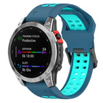 Quick Release Double Row Silicone Watch Band, For Garmin Descent G1 / Coros Vertix 22mm, For Garmin Enduro / Coros Vertix 2 26mm
