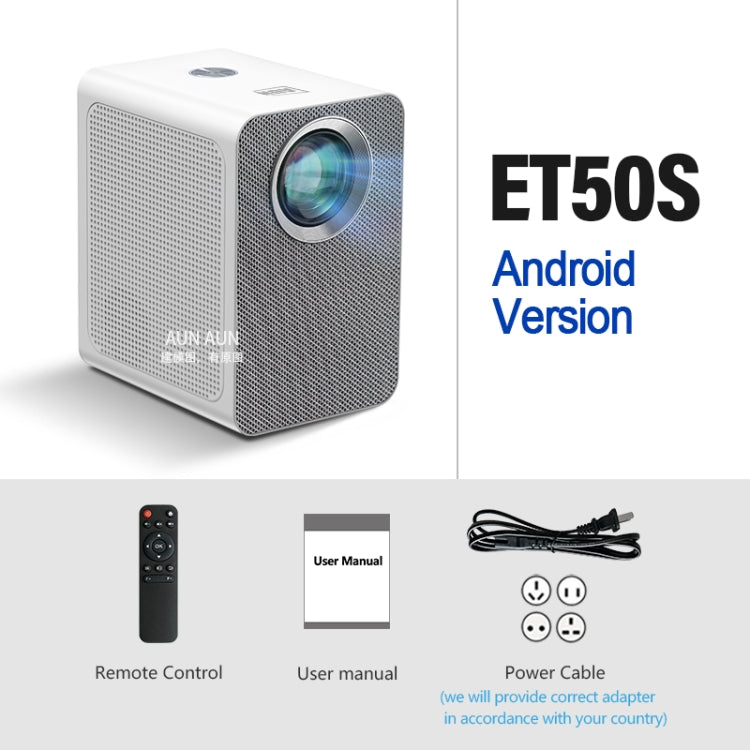 AUN ET50 4 Zoll 180 Lumen 1920x1080P Smart LED Mini Beamer, US Stecker, EU Stecker, UK Stecker, AU Stecker