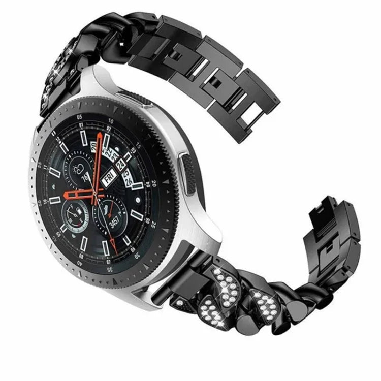 Uhrenarmband mit Diamantenreihe aus Denim, passend für Samsung Galaxy Watch5 40 mm/44 mm / Watch5 Pro