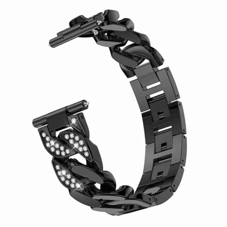 Uhrenarmband mit Diamantenreihe aus Denim, passend für Samsung Galaxy Watch5 40 mm/44 mm / Watch5 Pro
