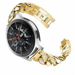 Uhrenarmband mit Diamantenreihe aus Denim, passend für Samsung Galaxy Watch5 40 mm/44 mm / Watch5 Pro