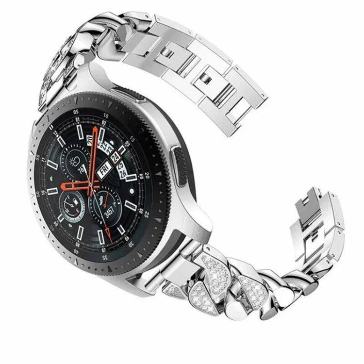 Uhrenarmband mit Diamantenreihe aus Denim, passend für Samsung Galaxy Watch5 40 mm/44 mm / Watch5 Pro
