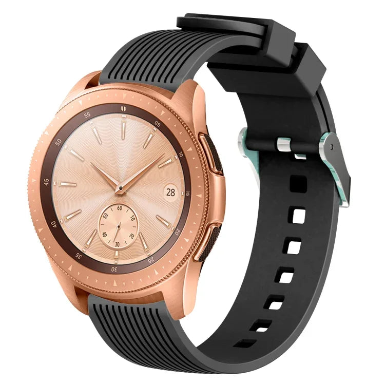 20 mm breites Silikonarmband mit vertikaler Maserung, passend für Samsung Galaxy Watch5 40 mm/44 mm / Watch5 Pro