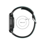 20-mm-Sportarmband mit Faltschließe, zweifarbig, für Huawei Watch GT2 (42 mm), Galaxy Watch Active2/Active