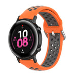 20-mm-Sportarmband mit Faltschließe, zweifarbig, für Huawei Watch GT2 (42 mm), Galaxy Watch Active2/Active