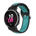 20-mm-Sportarmband mit Faltschließe, zweifarbig, für Huawei Watch GT2 (42 mm), Galaxy Watch Active2/Active