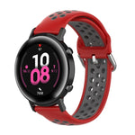 20-mm-Sportarmband mit Faltschließe, zweifarbig, für Huawei Watch GT2 (42 mm), Galaxy Watch Active2/Active