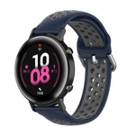 20-mm-Sportarmband mit Faltschließe, zweifarbig, für Huawei Watch GT2 (42 mm), Galaxy Watch Active2/Active