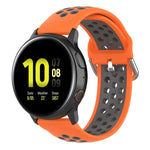 20-mm-Sportarmband mit Faltschließe, zweifarbig, für Huawei Watch GT2 (42 mm), Galaxy Watch Active2/Active