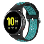 20-mm-Sportarmband mit Faltschließe, zweifarbig, für Huawei Watch GT2 (42 mm), Galaxy Watch Active2/Active