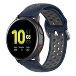 20-mm-Sportarmband mit Faltschließe, zweifarbig, für Huawei Watch GT2 (42 mm), Galaxy Watch Active2/Active