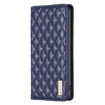 Diamond Lattice Magnetic Leather Flip Phone Case, For iPhone 8 Plus / 7 Plus