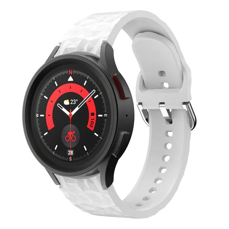 Silikonarmband mit Rautenmuster, für Samsung Galaxy Watch 5 / Watch 5 Pro