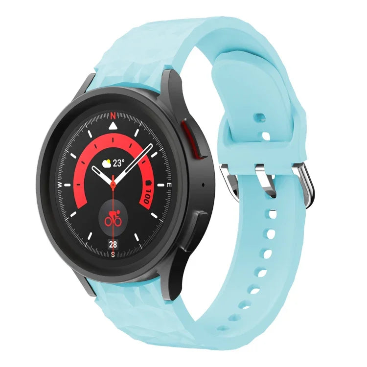 Rhombus Texture Silicone Watch Band, For Samsung Galaxy Watch 5 / Watch 5 Pro