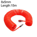 LAIZE Kompressor-Luftschlauch, flexibel, PU-Spiralschlauch mit Anschluss, 8x5mm, 3m; mit Anschluss, 8x5mm, 6m; mit Anschluss, 8x5mm, 9m; mit Anschluss, 8x5mm, 12m; mit Anschluss, 8x5mm, 15m; mit Anschluss, 10x6,5mm, 6m, mit Anschluss