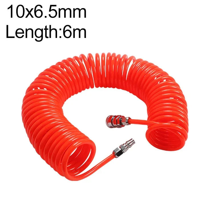 LAIZE Kompressor-Luftschlauch, flexibel, PU-Spiralschlauch mit Anschluss, 8x5mm, 3m; mit Anschluss, 8x5mm, 6m; mit Anschluss, 8x5mm, 9m; mit Anschluss, 8x5mm, 12m; mit Anschluss, 8x5mm, 15m; mit Anschluss, 10x6,5mm, 6m, mit Anschluss
