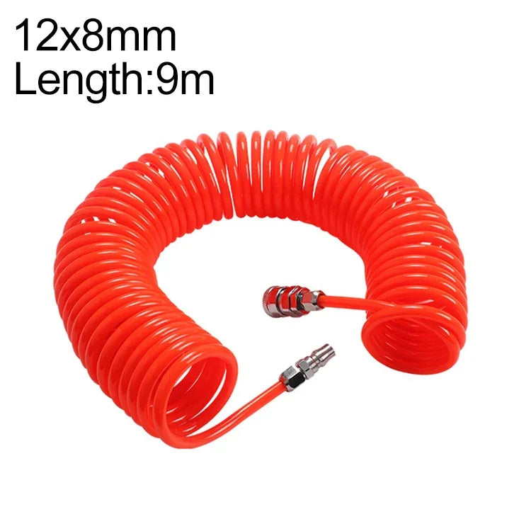 LAIZE Kompressor-Luftschlauch, flexibel, PU-Spiralschlauch mit Anschluss, 8x5mm, 3m; mit Anschluss, 8x5mm, 6m; mit Anschluss, 8x5mm, 9m; mit Anschluss, 8x5mm, 12m; mit Anschluss, 8x5mm, 15m; mit Anschluss, 10x6,5mm, 6m, mit Anschluss