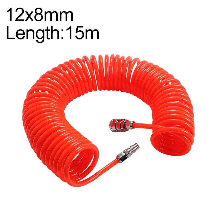 LAIZE Kompressor-Luftschlauch, flexibel, PU-Spiralschlauch mit Anschluss, 8x5mm, 3m; mit Anschluss, 8x5mm, 6m; mit Anschluss, 8x5mm, 9m; mit Anschluss, 8x5mm, 12m; mit Anschluss, 8x5mm, 15m; mit Anschluss, 10x6,5mm, 6m, mit Anschluss