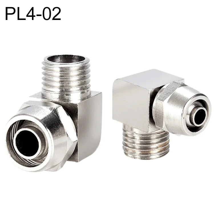 PL8-02 LAIZE Vernickelte Kupfer-Luftröhren-Schnellverschluss-Kupplung, PL4-M5, PL4-01, PL4-02, PL6-M5, PL6-01, PL6-02, PL8-01, PL8-02