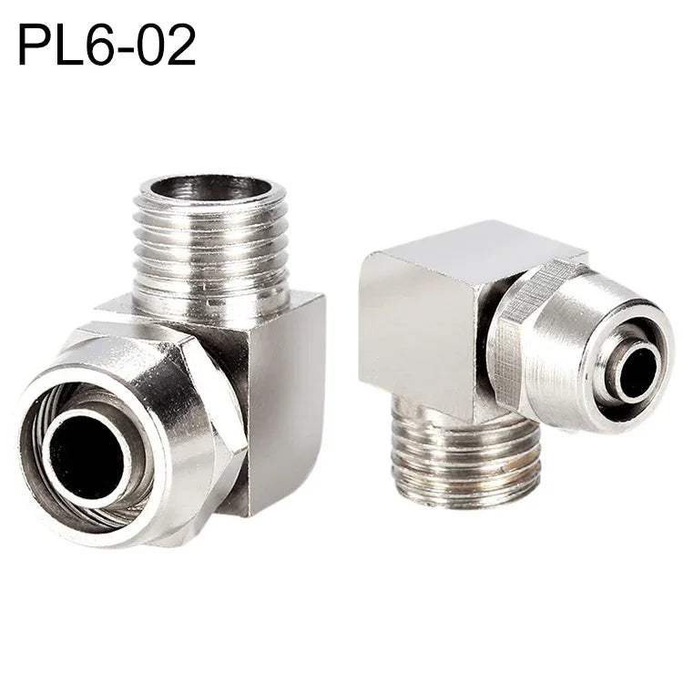 PL8-02 LAIZE Vernickelte Kupfer-Luftröhren-Schnellverschluss-Kupplung, PL4-M5, PL4-01, PL4-02, PL6-M5, PL6-01, PL6-02, PL8-01, PL8-02