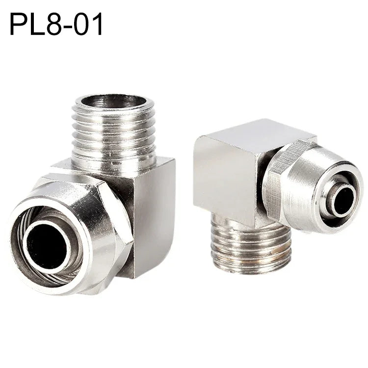 PL8-02 LAIZE Vernickelte Kupfer-Luftröhren-Schnellverschluss-Kupplung, PL4-M5, PL4-01, PL4-02, PL6-M5, PL6-01, PL6-02, PL8-01, PL8-02