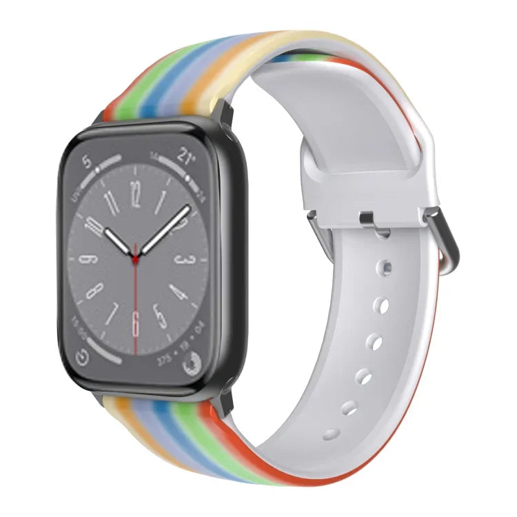 Atmungsaktives TPU-Armband für Apple Watch, Serie 8 &amp; 7 (41 mm) / SE 2 &amp; 6 &amp; SE &amp; 5 &amp; 4 (40 mm) / 3 &amp; 2 &amp; 1 (38 mm)