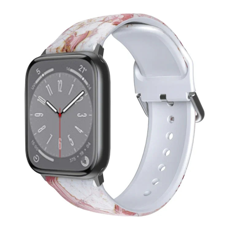 Atmungsaktives TPU-Armband für Apple Watch, Serie 8 &amp; 7 (41 mm) / SE 2 &amp; 6 &amp; SE &amp; 5 &amp; 4 (40 mm) / 3 &amp; 2 &amp; 1 (38 mm)