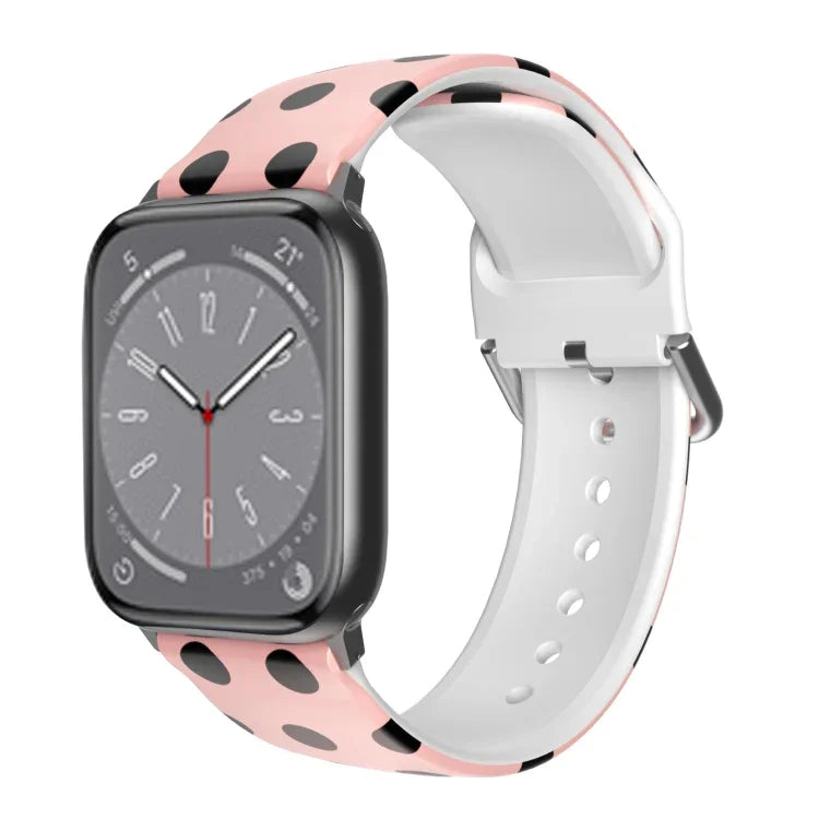 Atmungsaktives TPU-Armband für Apple Watch, Serie 8 &amp; 7 (41 mm) / SE 2 &amp; 6 &amp; SE &amp; 5 &amp; 4 (40 mm) / 3 &amp; 2 &amp; 1 (38 mm)