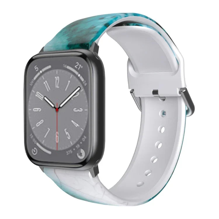 Atmungsaktives TPU-Armband für Apple Watch, Serie 8 &amp; 7 (41 mm) / SE 2 &amp; 6 &amp; SE &amp; 5 &amp; 4 (40 mm) / 3 &amp; 2 &amp; 1 (38 mm)