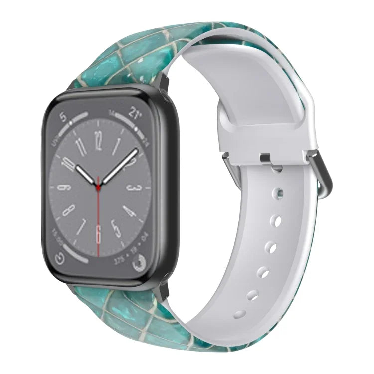 Atmungsaktives TPU-Armband für Apple Watch, Serie 8 &amp; 7 (41 mm) / SE 2 &amp; 6 &amp; SE &amp; 5 &amp; 4 (40 mm) / 3 &amp; 2 &amp; 1 (38 mm)