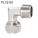 LAIZE Vernickeltes Kupfer Trachea Schnellkupplungs-Winkel-Verschluss-Buchse, FL8-03, FL8-04, FL10-03, FL10-04, FL12-02, FL12-03, FL12-04
