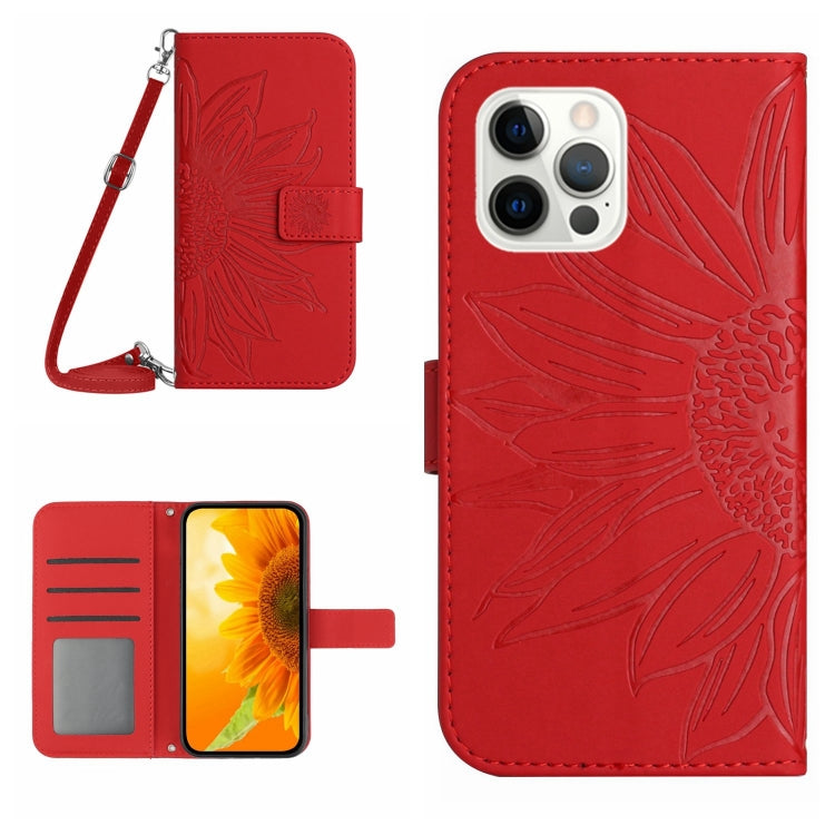 Skin Feel Sun Flower Pattern Flip Leather Phone Case, For iPhone 12 Pro, For iPhone 12 Pro Max, For iPhone 13, For iPhone 13 mini