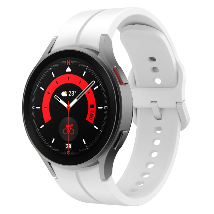 Buntes Schnallen-Silikon-Uhrenarmband, für Samsung Galaxy Watch 5 40mm / 44mm