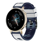 Zweifarbiges Silikon-Uhrenarmband in schlichter Webart, für Samsung Galaxy Watch 5 Pro 45 mm