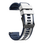 Zweifarbiges Silikon-Uhrenarmband in schlichter Webart, für Samsung Galaxy Watch 5 Pro 45 mm