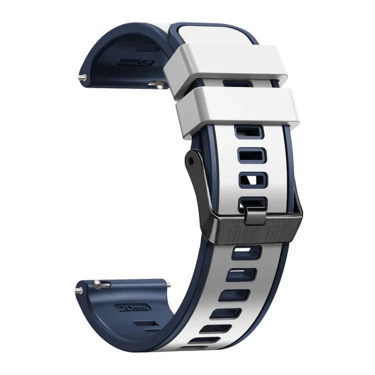 Zweifarbiges Silikon-Uhrenarmband in schlichter Webart, für Samsung Galaxy Watch 5 Pro 45 mm