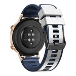 Zweifarbiges Silikon-Uhrenarmband in schlichter Webart, für Samsung Galaxy Watch 5 Pro 45 mm