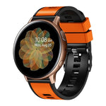 Zweifarbiges Silikon-Uhrenarmband in schlichter Webart, für Samsung Galaxy Watch 5 Pro 45 mm