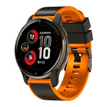 Zweifarbiges Silikon-Uhrenarmband in schlichter Webart, für Samsung Galaxy Watch 5 Pro 45 mm