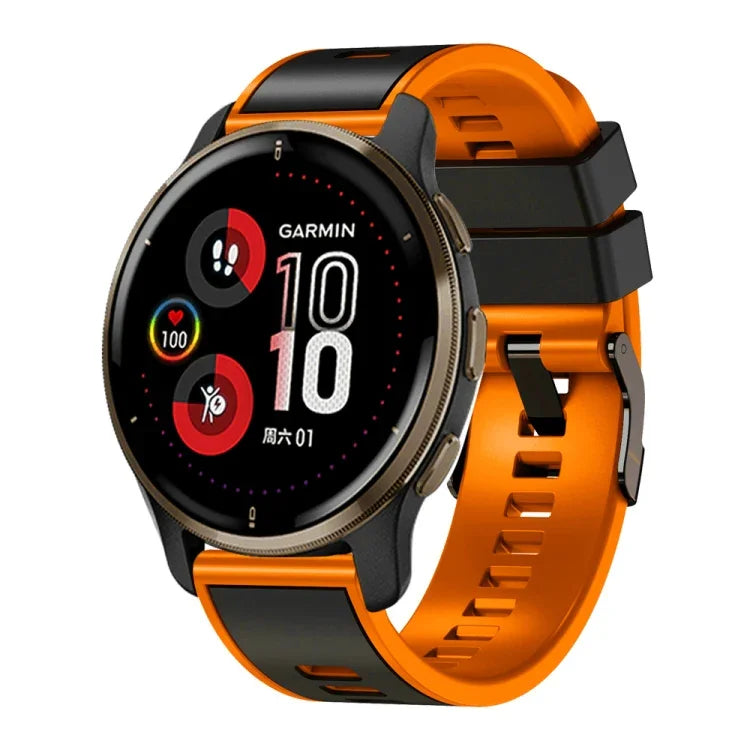 Zweifarbiges Silikon-Uhrenarmband in schlichter Webart, für Samsung Galaxy Watch 5 Pro 45 mm