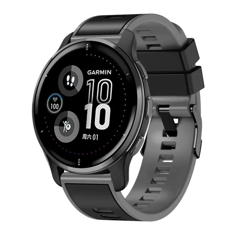 Zweifarbiges Silikon-Uhrenarmband in schlichter Webart, für Samsung Galaxy Watch 5 Pro 45 mm