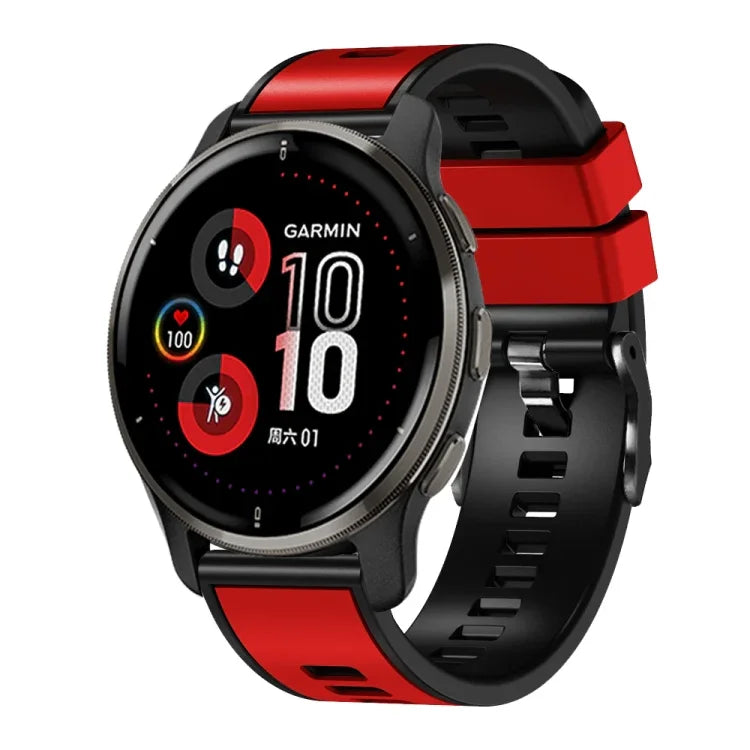 Zweifarbiges Silikon-Uhrenarmband in schlichter Webart, für Samsung Galaxy Watch 5 Pro 45 mm