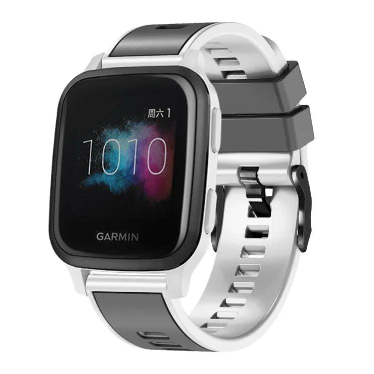 Zweifarbiges Silikon-Uhrenarmband in schlichter Webart, für Samsung Galaxy Watch 5 Pro 45 mm